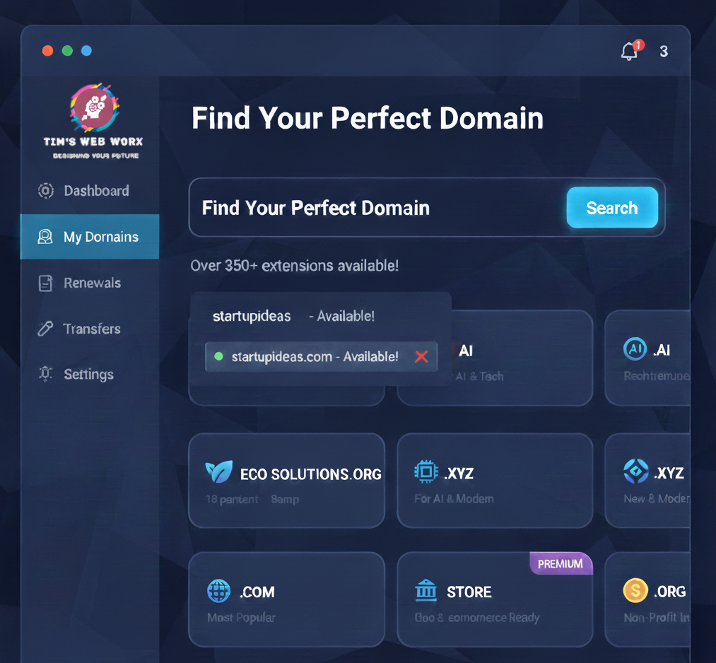 Domain Name Search Tool